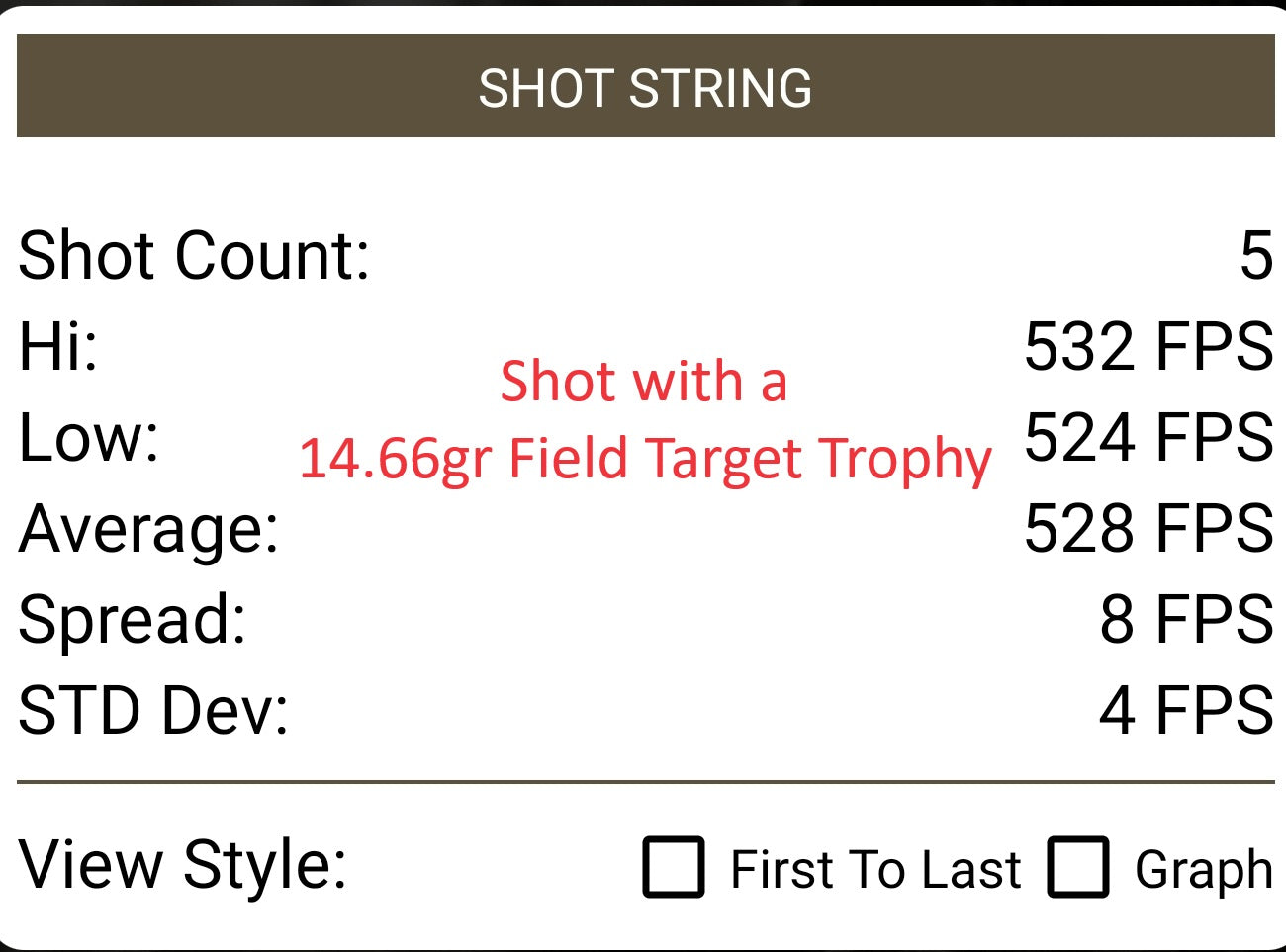 Cometa 300 Shot String