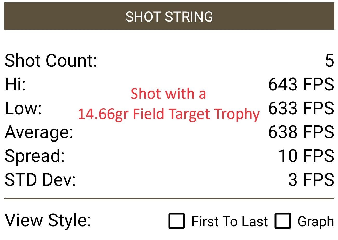 Cometa 300 Shot String